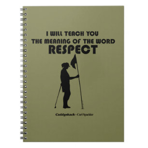 Cuaderno Caddyshack   Te Enseñaré El Significado De La W