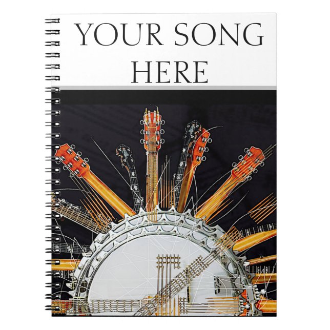 CUADERNO CADENAS DE GUITARRA AL SOL (Frente)