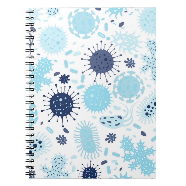 Cuaderno Caderno Biomedicina - Linha Microorganismo (Frente)
