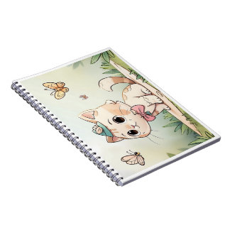 Cuaderno caderno com gatinho fofo