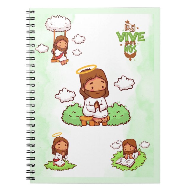 Cuaderno Caderno Ele vive por nós (Frente)