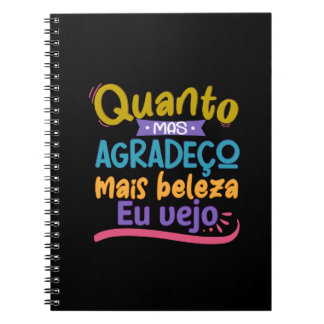 Cuaderno Caderno em espiral com・em lettering