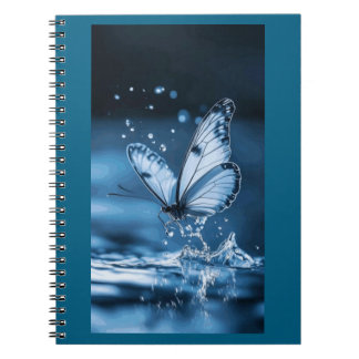 Cuaderno caderno espiral com foto borboleta