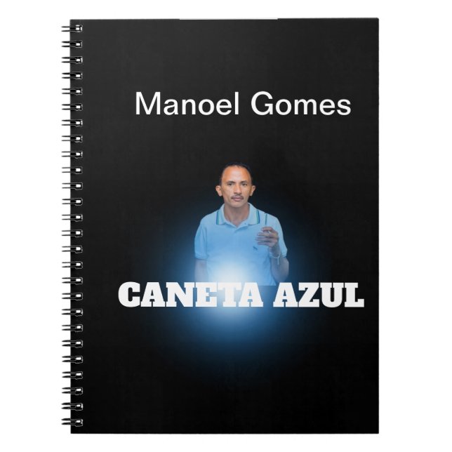 Cuaderno Caderno Espiral com Foto CANETA AZUL (Frente)