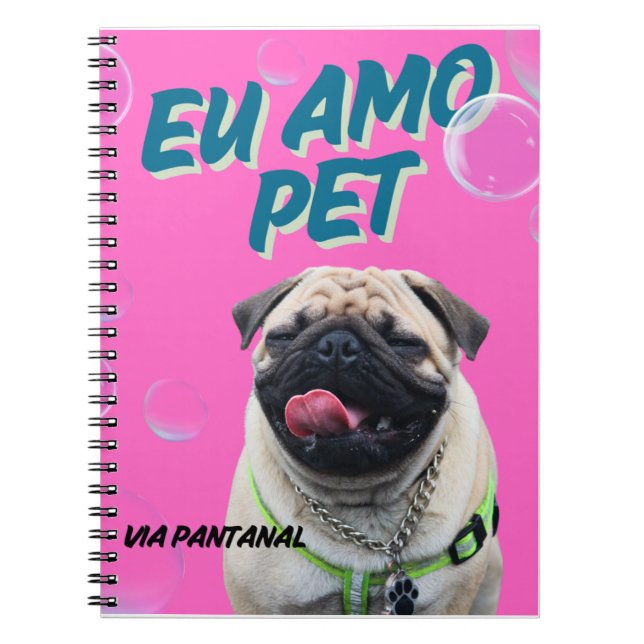 Cuaderno Caderno Espiral com Foto Pet (Frente)