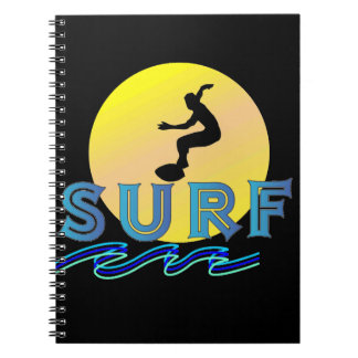 Cuaderno caderno espiral com tema surf