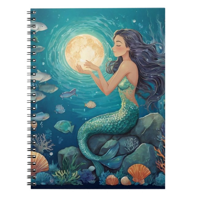 Cuaderno caderno espiral “Encanto da Sereia” (Frente)