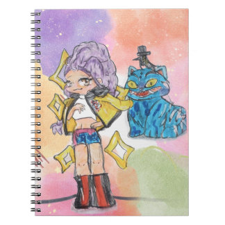 Cuaderno Caderno Espiral Huntrix – Rumi e Tiger Cat