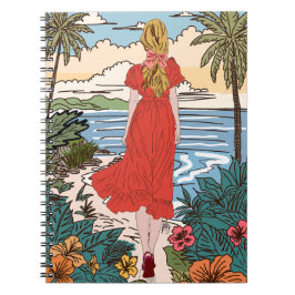 Cuaderno Caderno Espiral Moça