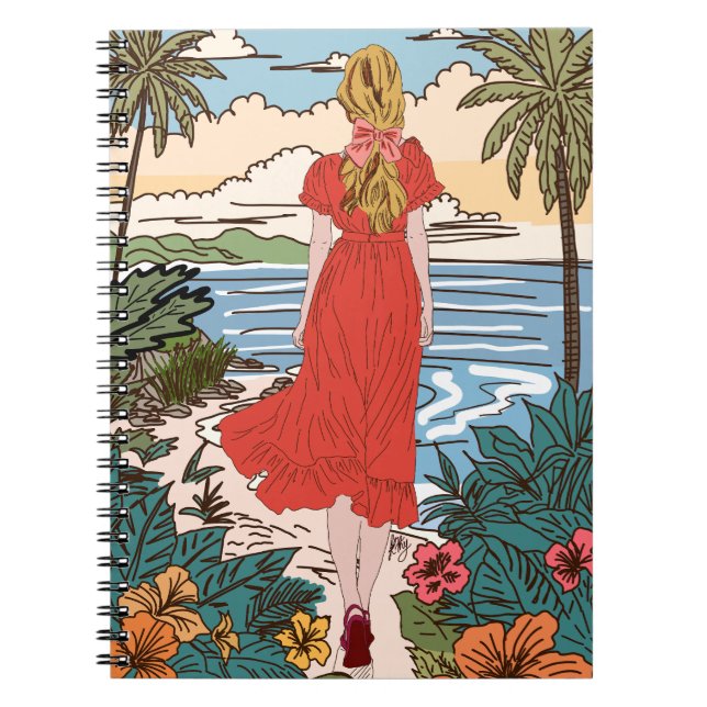 Cuaderno Caderno Espiral Moça (Frente)