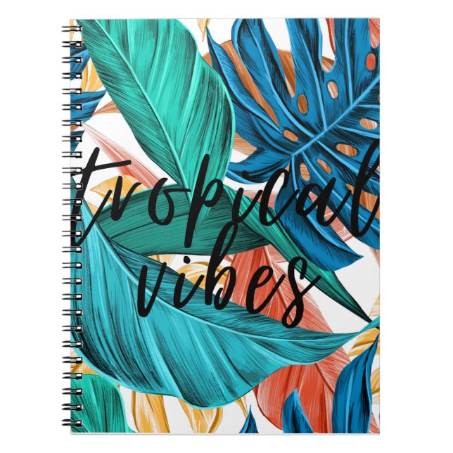 Cuaderno Caderno Espiral Tropical Vibes (Frente)