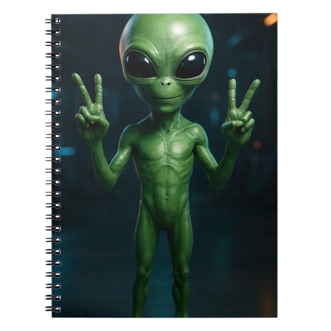 Cuaderno CADERNO Extraterrestre futurista (Frente)