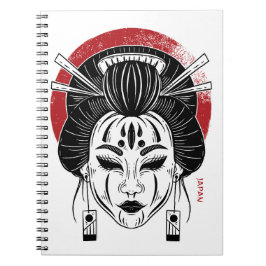 Cuaderno Caderno Gueixa/ notebook gueixa/ japão 