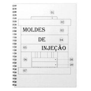 Cuaderno Caderno - moldes de injecao