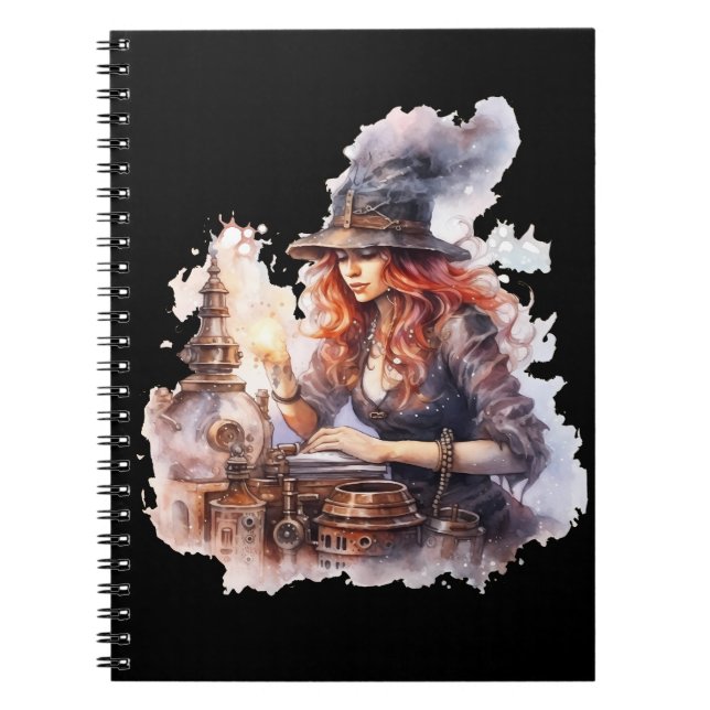 Cuaderno Caderno (Notebook) Halloween Steampunk (Frente)