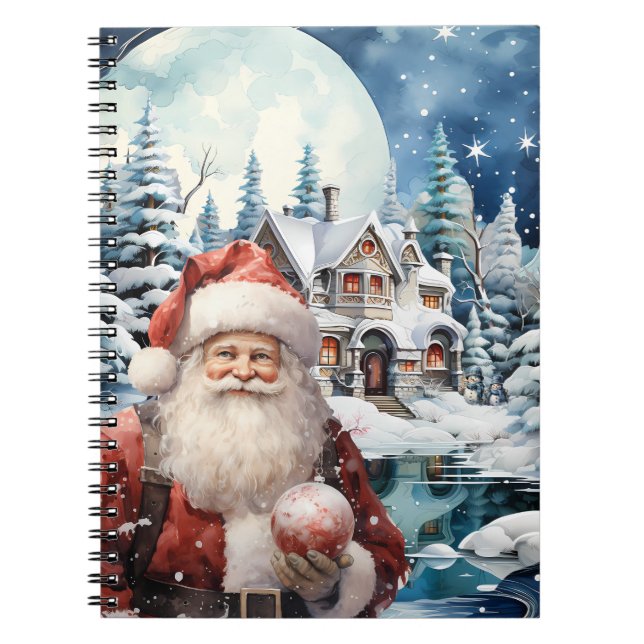 Cuaderno Caderno (Notebook) Noite do Papei Noel (Frente)