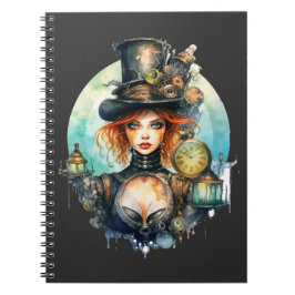 Cuaderno Caderno (Notebook) Olhar do Tempo Steampunk