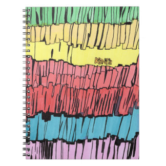 Cuaderno caderno para presente, caderno com cores vibrantes