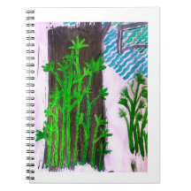 Caderno pintura a mão