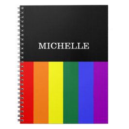 Cuaderno Cádiz Espiral Orgulho Gay Arcoiris Personalizado