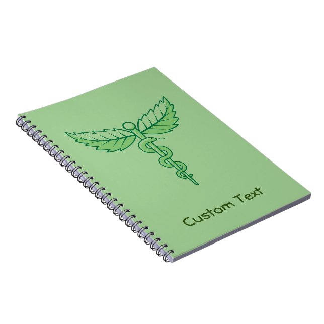 Cuaderno Caduceus con bloc de notas de hojas (Lado Derecho)