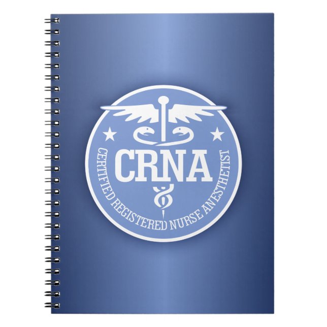 Cuaderno Caduceus CRNA ideas de regalo (Frente)