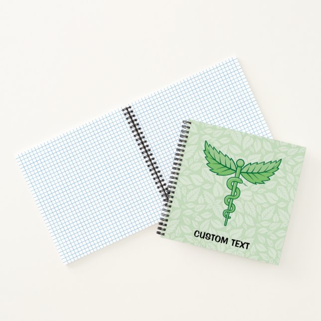 Cuaderno Caducto con fondo de hojas (Interior)
