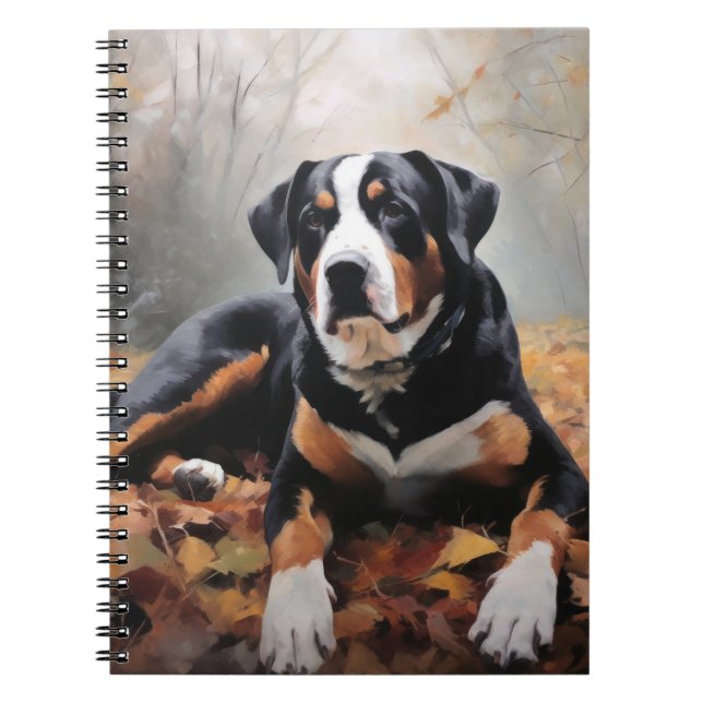 Cuaderno Cae la montaña suiza en otoño (Frente)
