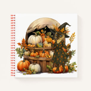 Cuaderno Caer con calabaza para los amantes del gato Hallow