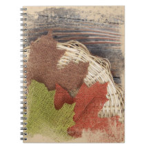 Caer en el bloc de notas de otoño