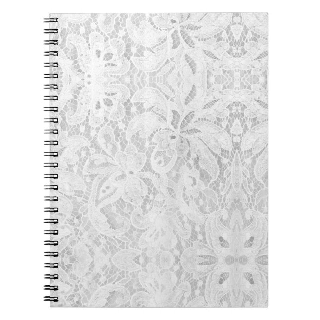 Cuaderno Caer en un encaje blanco (Frente)