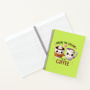 Cuaderno Café+Amor+Crema+Bloc de notas+Reproducción+Regalo