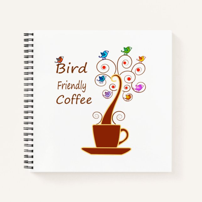Cuaderno Café apto para aves (Anverso)