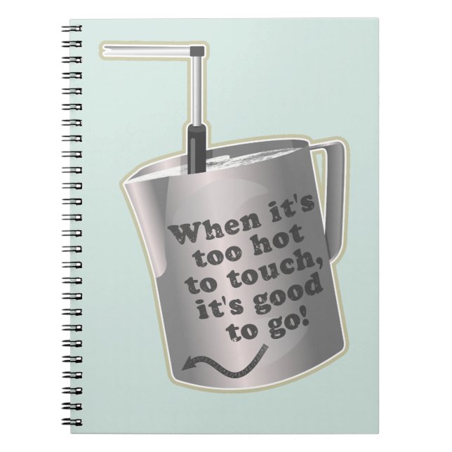 Cuaderno Café Barista leche leche caliente jugo (Frente)