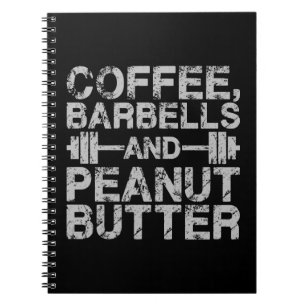 Cuaderno Café, campanas y mantequilla de maní - Divertido e