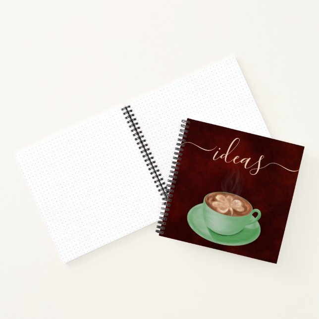 Cuaderno Café cappuccino del Día de San Patricio (Interior)