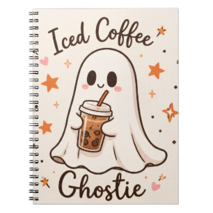 Cuaderno Café con Hielo Fantasmita - Halloween Lindo