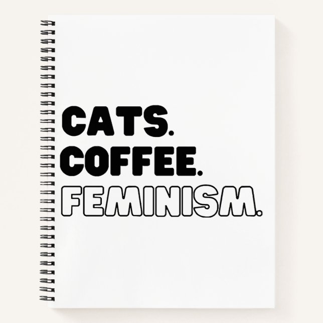 Cuaderno Café de Gatos Feminismo (Anverso)