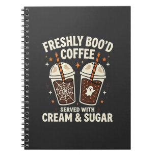 Cuaderno Café de Halloween recién hecho