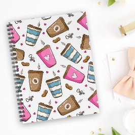 Cuaderno Café, Frijoles para café, corazón, amante del café