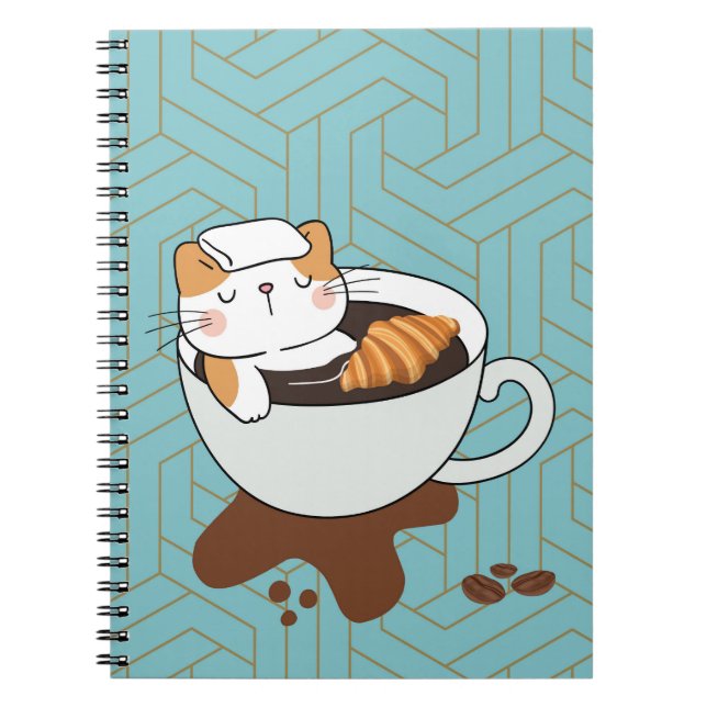 Cuaderno Café Gato Spa (Frente)