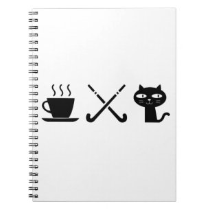 Cuaderno Café. Gatos. Hockey.