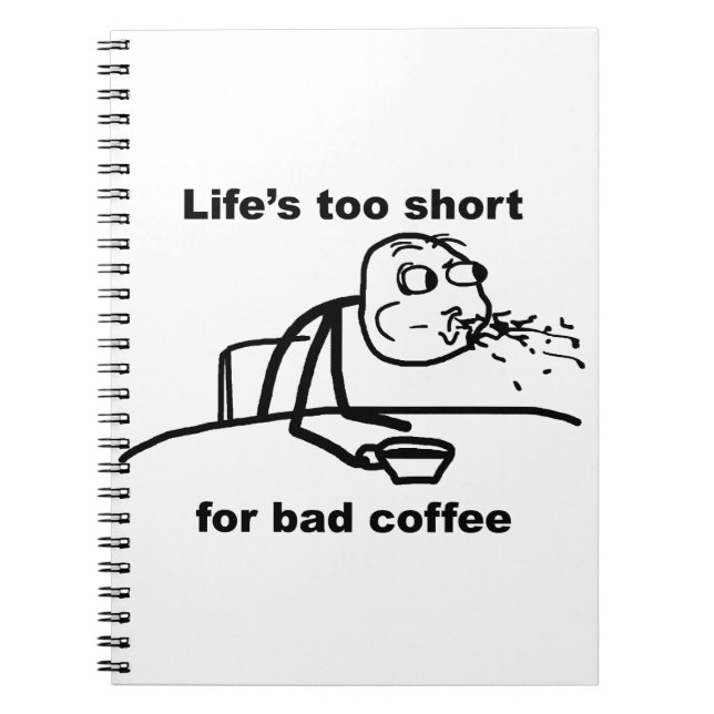Cuaderno Café malo (Frente)