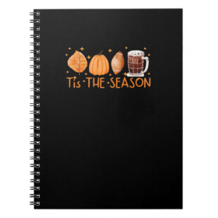 Cuaderno Café otoñal lindo amante de la calabaza de Hallowe