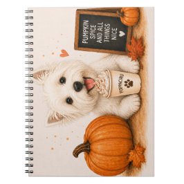 Cuaderno Café Otoño Westie