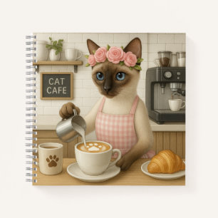 Cuaderno Café para hacer gato en un café