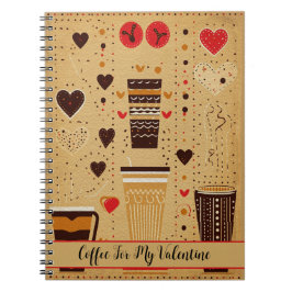 Cuaderno Café Para Mis Corazones De Café Personalizado De S