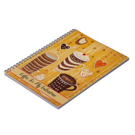 Cuaderno Café Para Mis Corazones Personalizados De San Vale