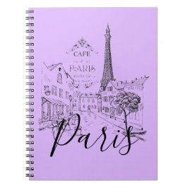 Cuaderno Cafe Paris Notebook