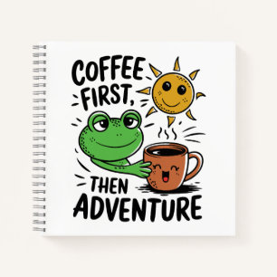 Cuaderno Café Primero Luego Aventura – Mañana de Rana Adora